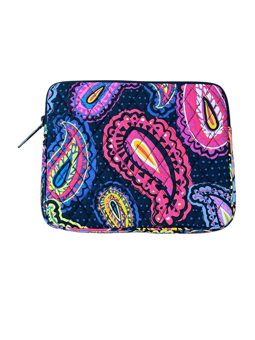 Vera Bradley iPad Tablet Sleeve Case Zip Cover Quilted Paisley 10”x8”